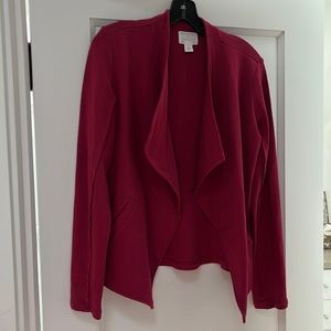 Caslon Cotton Blazer style cardigan. XS